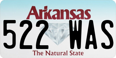 AR license plate 522WAS