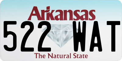 AR license plate 522WAT