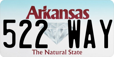 AR license plate 522WAY