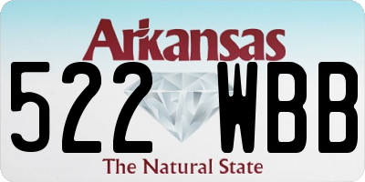 AR license plate 522WBB
