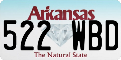 AR license plate 522WBD