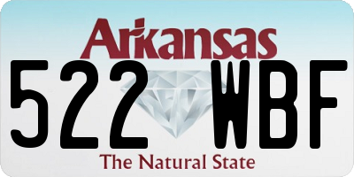 AR license plate 522WBF