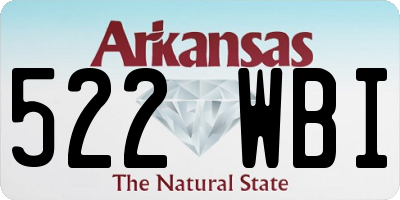 AR license plate 522WBI
