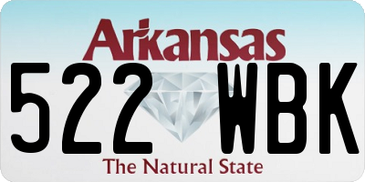 AR license plate 522WBK