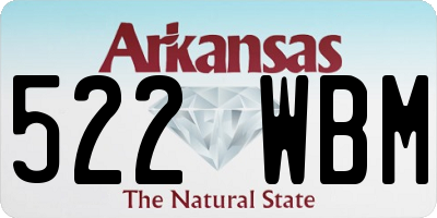 AR license plate 522WBM