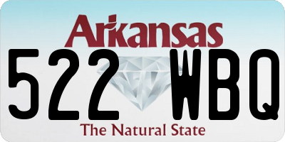 AR license plate 522WBQ