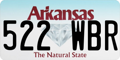 AR license plate 522WBR