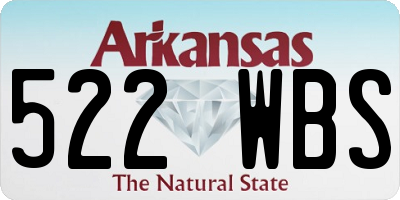 AR license plate 522WBS