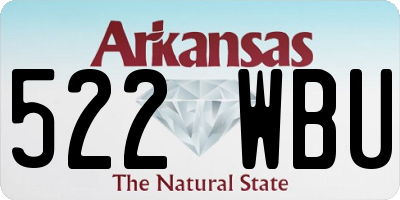 AR license plate 522WBU