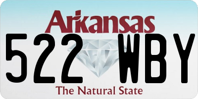 AR license plate 522WBY