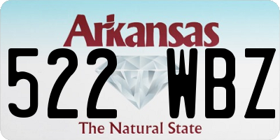 AR license plate 522WBZ
