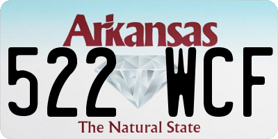 AR license plate 522WCF