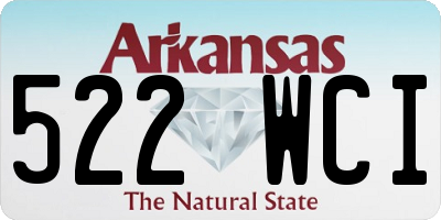 AR license plate 522WCI