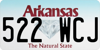 AR license plate 522WCJ