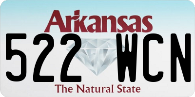 AR license plate 522WCN