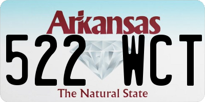 AR license plate 522WCT