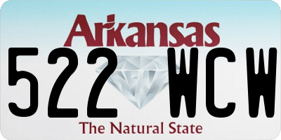 AR license plate 522WCW