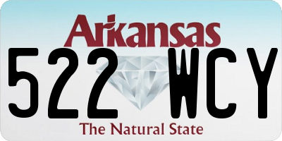 AR license plate 522WCY