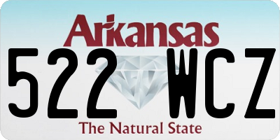 AR license plate 522WCZ