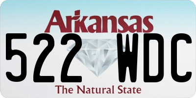 AR license plate 522WDC
