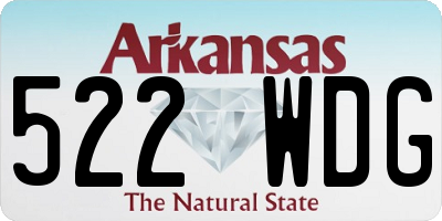 AR license plate 522WDG