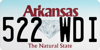 AR license plate 522WDI