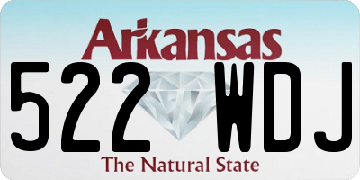 AR license plate 522WDJ