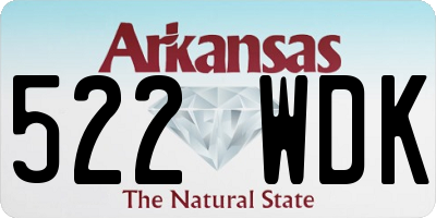 AR license plate 522WDK