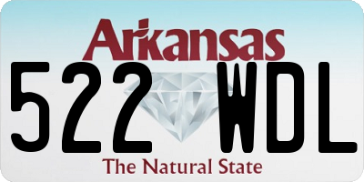 AR license plate 522WDL