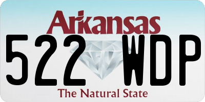 AR license plate 522WDP