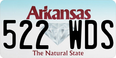 AR license plate 522WDS