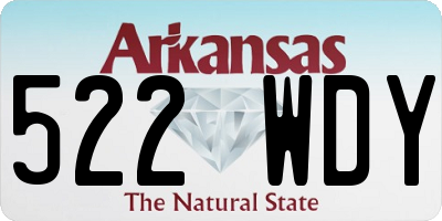 AR license plate 522WDY