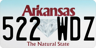 AR license plate 522WDZ