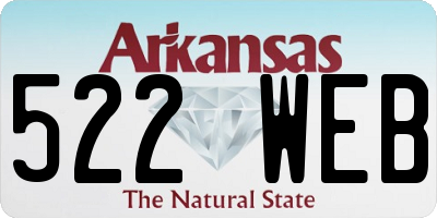 AR license plate 522WEB