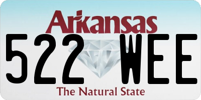 AR license plate 522WEE