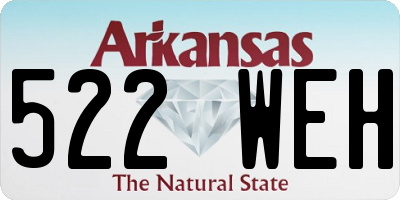 AR license plate 522WEH