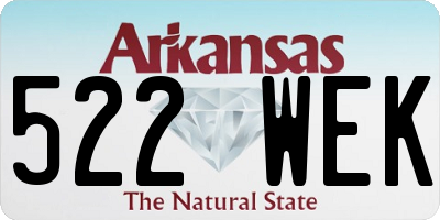 AR license plate 522WEK