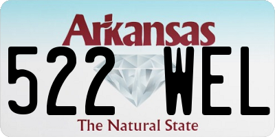 AR license plate 522WEL