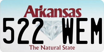AR license plate 522WEM