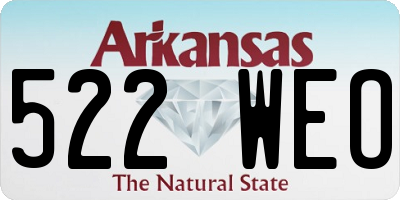 AR license plate 522WEO