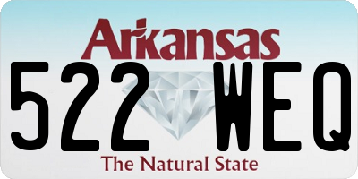 AR license plate 522WEQ