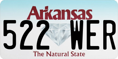 AR license plate 522WER