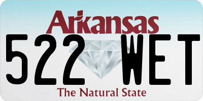 AR license plate 522WET