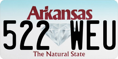 AR license plate 522WEU