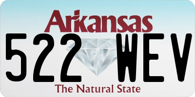 AR license plate 522WEV