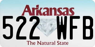 AR license plate 522WFB