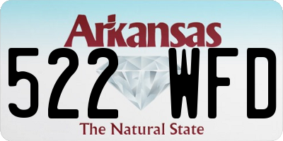 AR license plate 522WFD