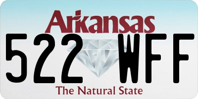 AR license plate 522WFF