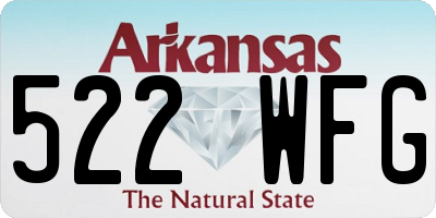 AR license plate 522WFG