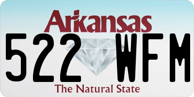 AR license plate 522WFM